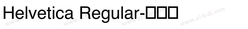 Helvetica Regular字体转换